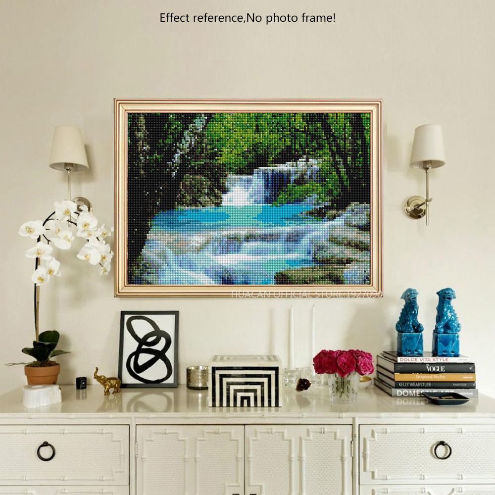 Painting By Diamond Kit Square 3D Landscape Waterfall