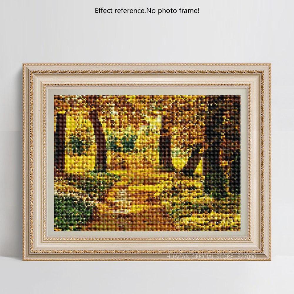 Painting By Diamond Kit Square Woods In The Autum 3D