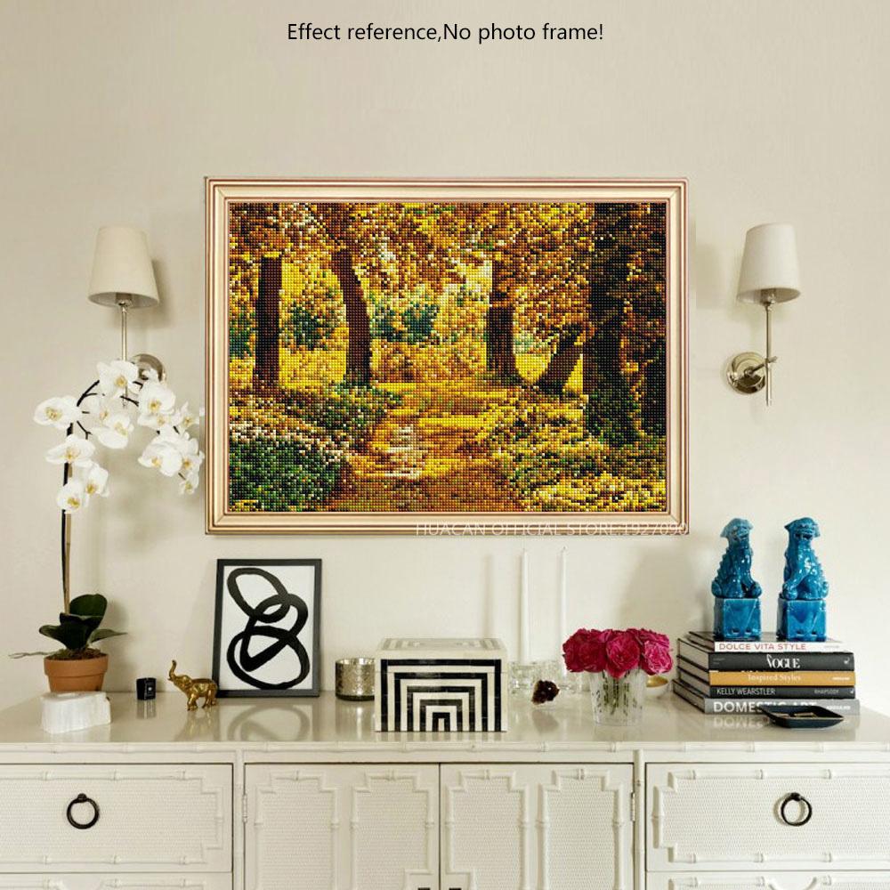 Painting By Diamond Kit Square Woods In The Autum 3D
