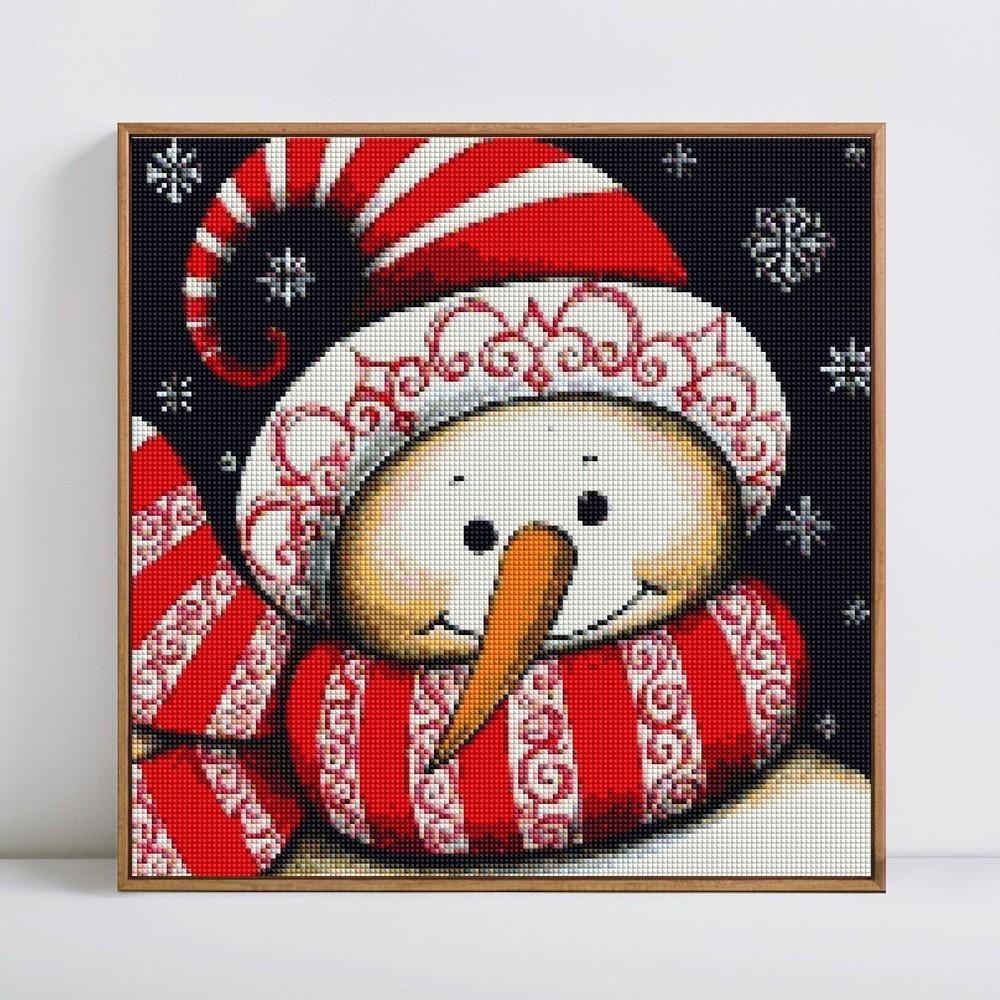 Snowman Square Diamond Painting Kit