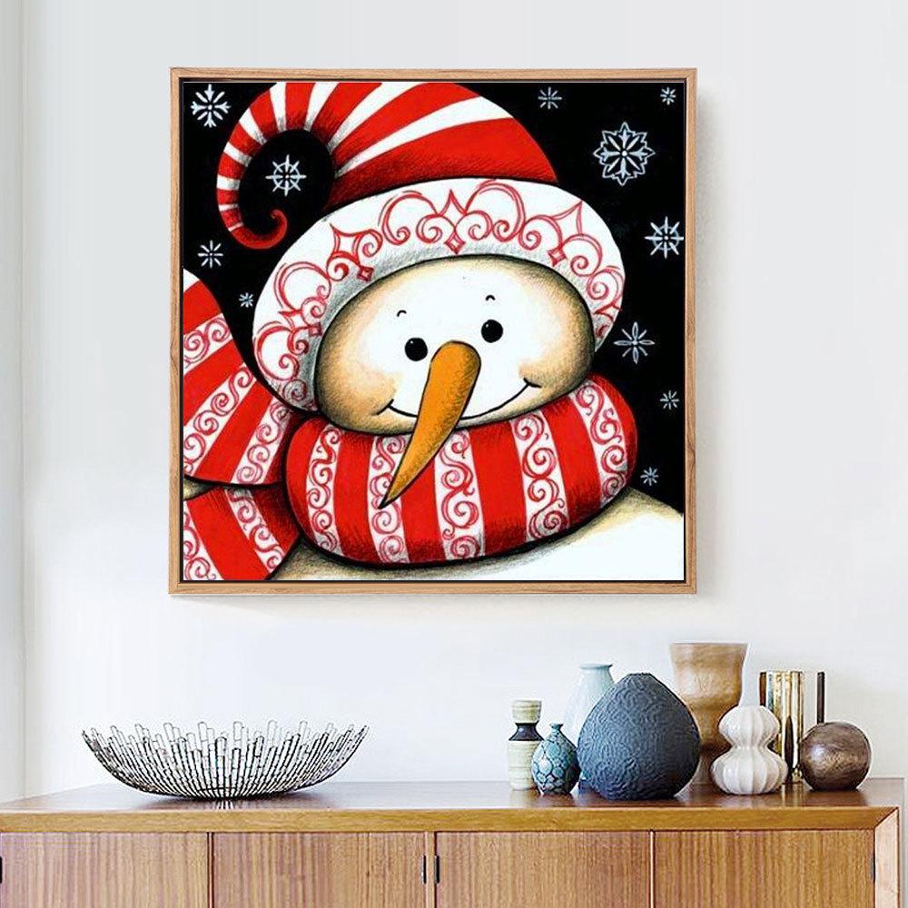 Snowman Square Diamond Painting Kit