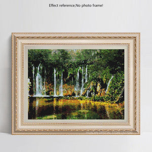 Diamond By Painting Full Square Waterfall 3D