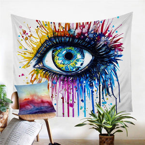 Rainbow Fire by Pixie Cold Art Tapestry